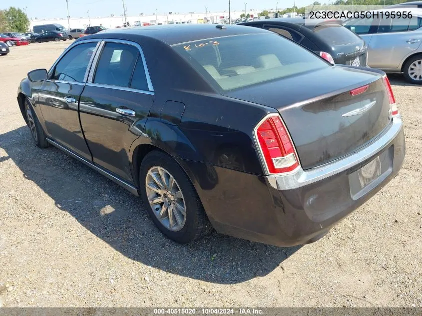 2012 Chrysler 300 Limited VIN: 2C3CCACG5CH195956 Lot: 40515020