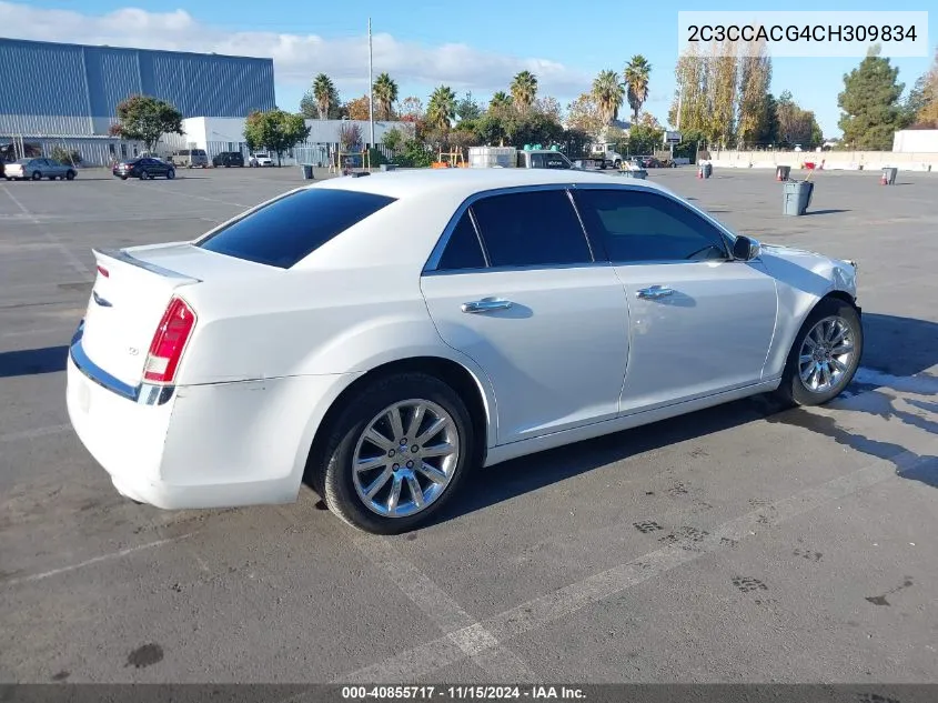 2012 Chrysler 300 Limited VIN: 2C3CCACG4CH309834 Lot: 40855717