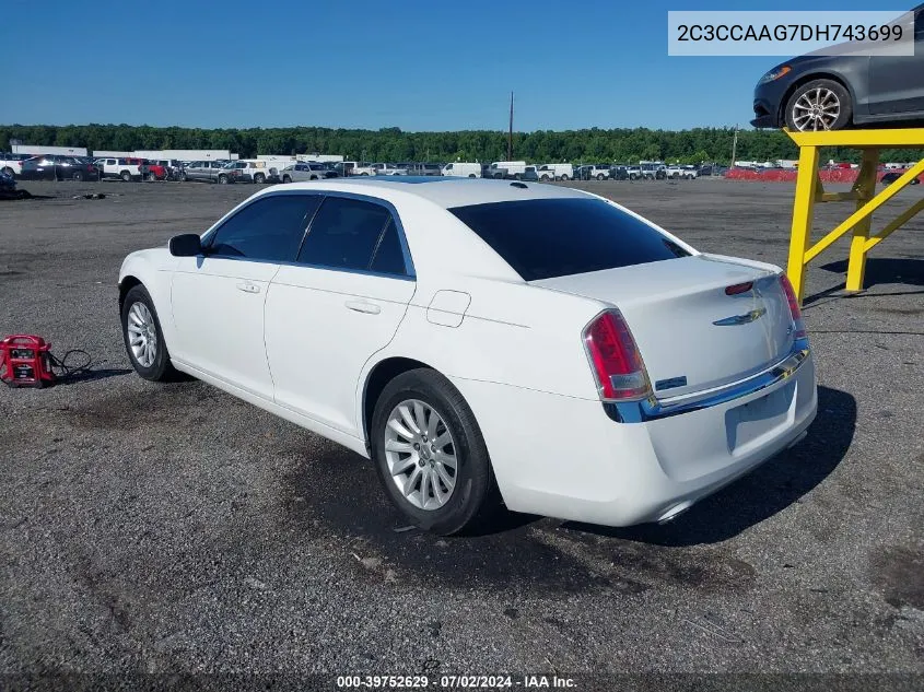 2013 Chrysler 300 VIN: 2C3CCAAG7DH743699 Lot: 39752629