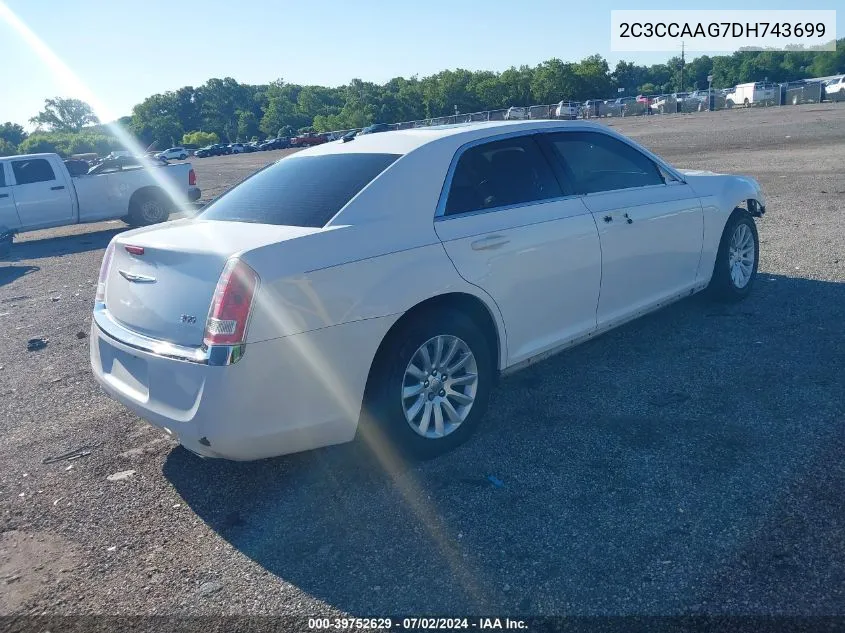 2013 Chrysler 300 VIN: 2C3CCAAG7DH743699 Lot: 39752629