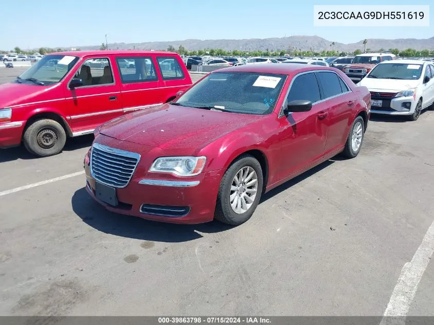 2C3CCAAG9DH551619 2013 Chrysler 300 Motown