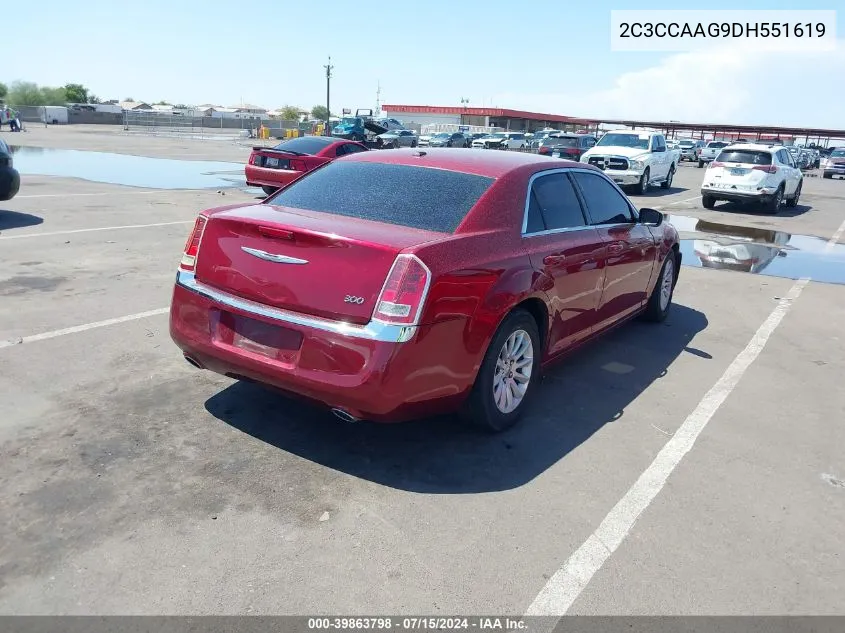 2013 Chrysler 300 Motown VIN: 2C3CCAAG9DH551619 Lot: 39863798