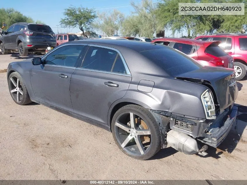 2013 Chrysler 300 VIN: 2C3CCAAG2DH640920 Lot: 40312142