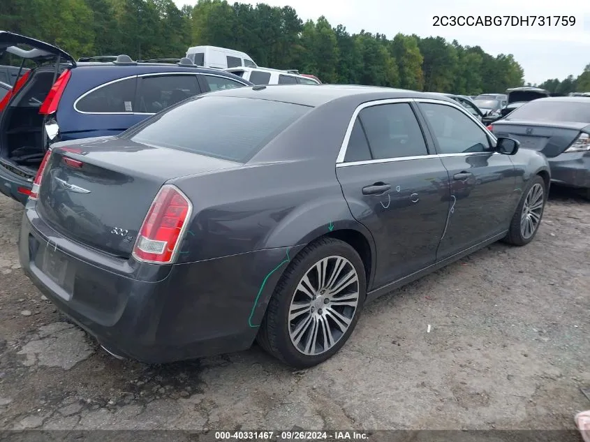 2C3CCABG7DH731759 2013 Chrysler 300 300S