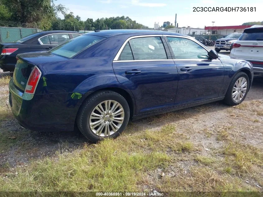 2013 Chrysler 300 Motown VIN: 2C3CCARG4DH736181 Lot: 40368951