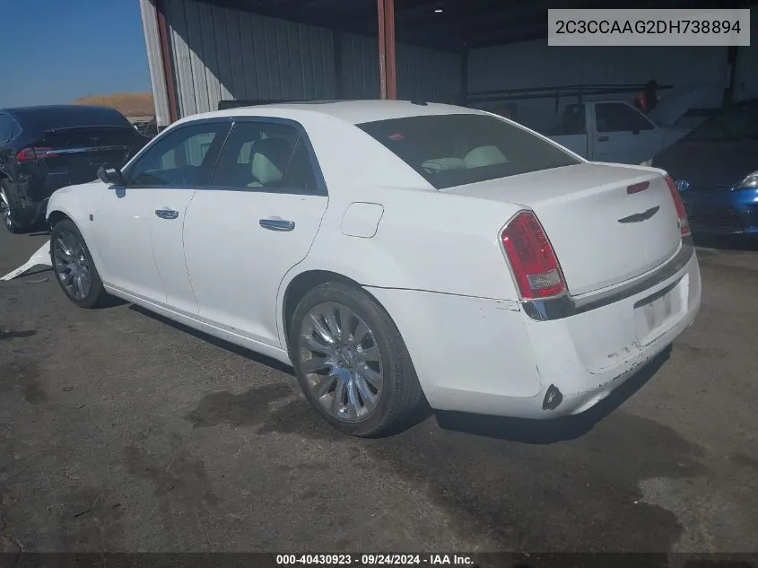 2013 Chrysler 300 Motown VIN: 2C3CCAAG2DH738894 Lot: 40430923