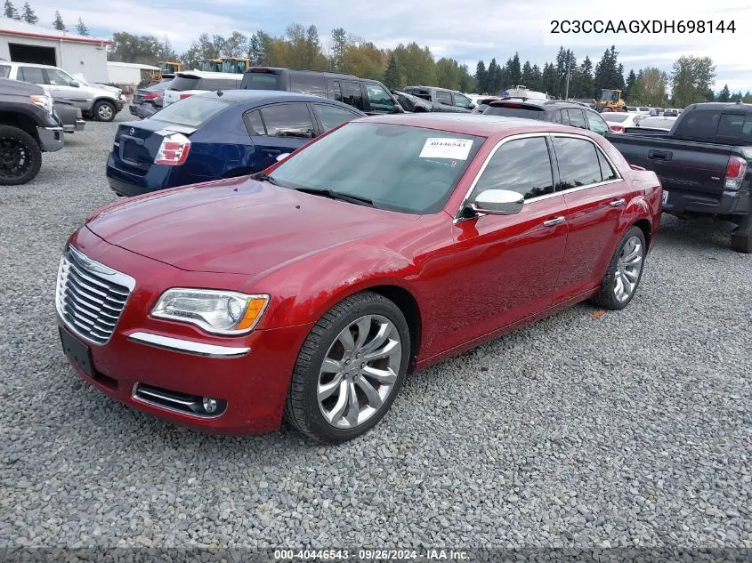 2013 Chrysler 300 Motown VIN: 2C3CCAAGXDH698144 Lot: 40446543