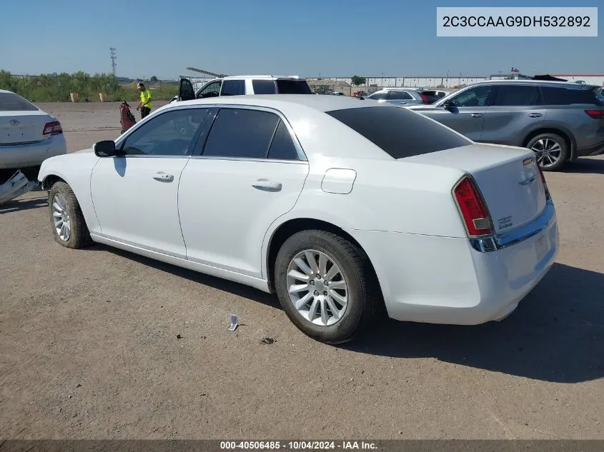 2013 Chrysler 300 Motown VIN: 2C3CCAAG9DH532892 Lot: 40506485