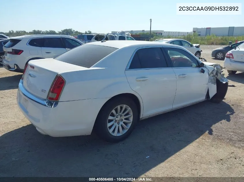 2013 Chrysler 300 Motown VIN: 2C3CCAAG9DH532892 Lot: 40506485