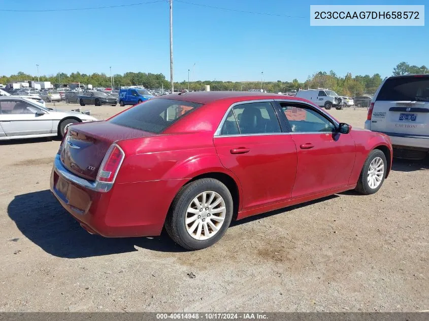 2013 Chrysler 300 VIN: 2C3CCAAG7DH658572 Lot: 40614948