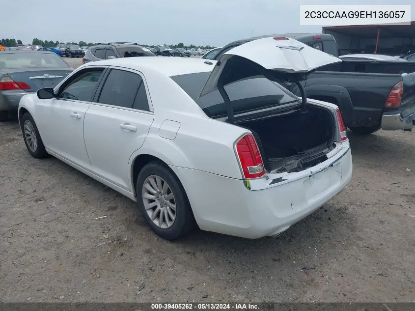 2014 Chrysler 300 VIN: 2C3CCAAG9EH136057 Lot: 39405262