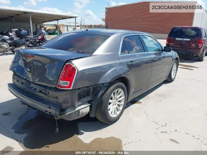 2014 Chrysler 300 VIN: 2C3CCAAG5EH355355 Lot: 39716107