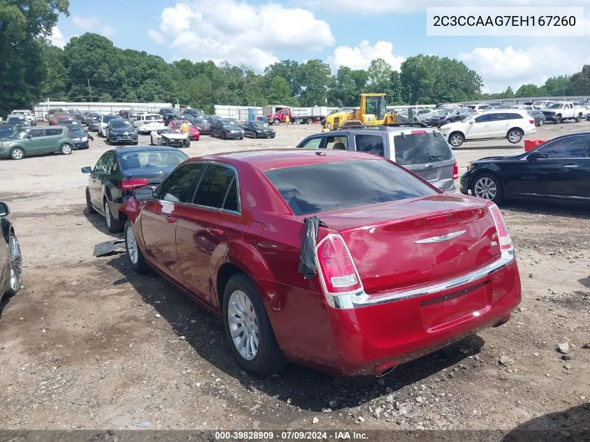 2014 Chrysler 300 VIN: 2C3CCAAG7EH167260 Lot: 39828909