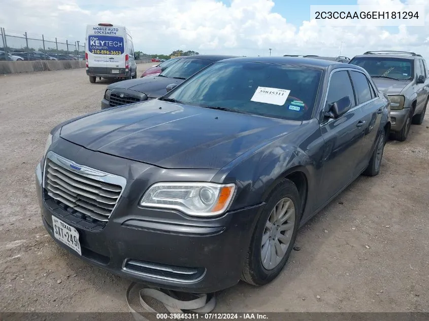 2014 Chrysler 300 VIN: 2C3CCAAG6EH181294 Lot: 39845311