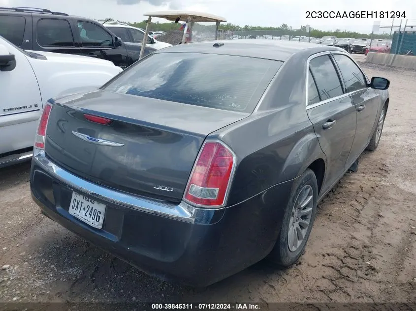 2014 Chrysler 300 VIN: 2C3CCAAG6EH181294 Lot: 39845311