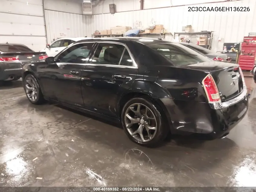 2014 Chrysler 300 VIN: 2C3CCAAG6EH136226 Lot: 40159352