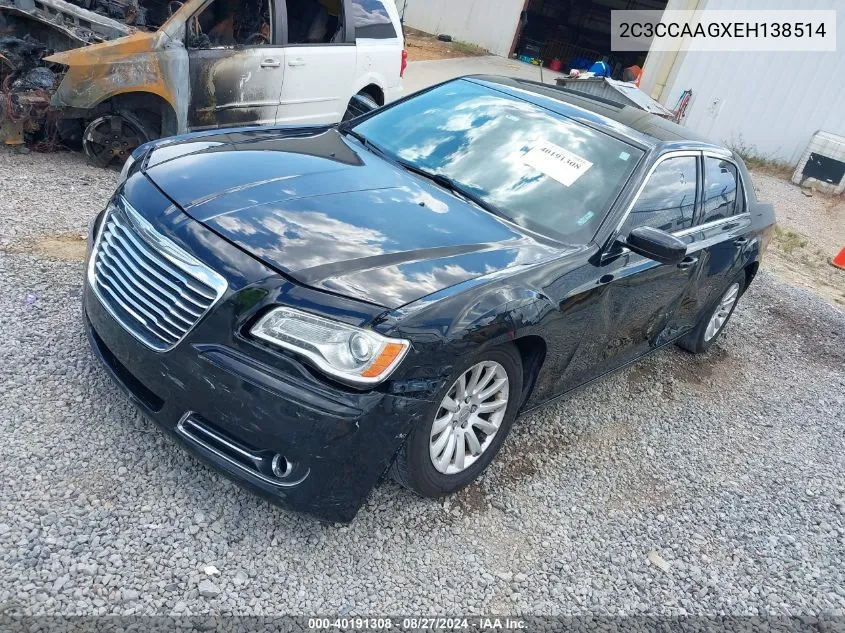 2014 Chrysler 300 VIN: 2C3CCAAGXEH138514 Lot: 40191308