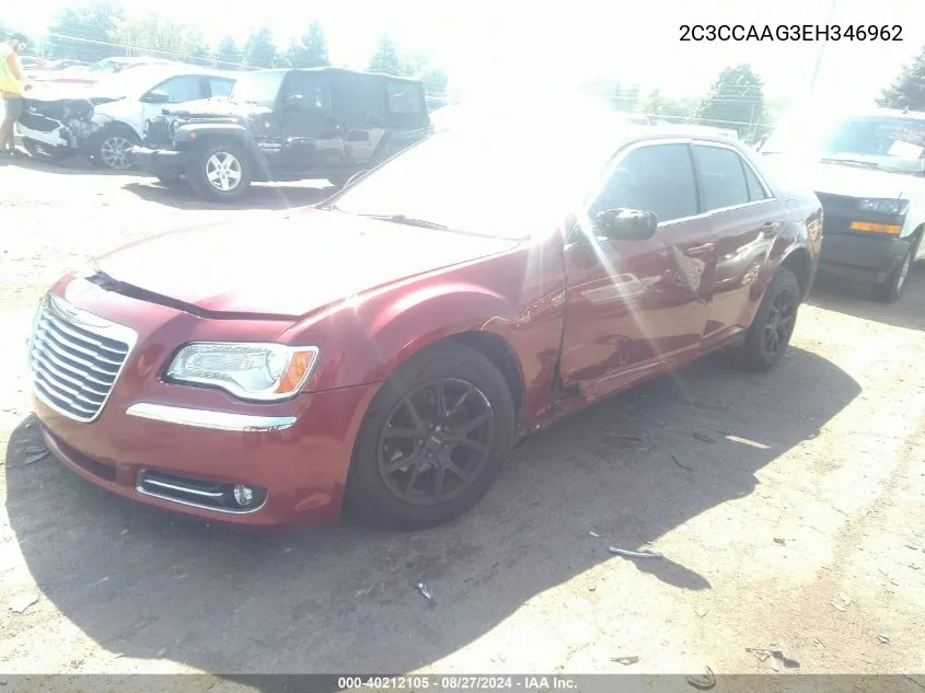 2014 Chrysler 300 VIN: 2C3CCAAG3EH346962 Lot: 40212105