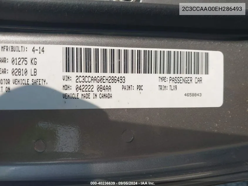 2C3CCAAG0EH286493 2014 Chrysler 300