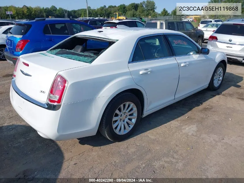 2014 Chrysler 300 VIN: 2C3CCAAG5EH119868 Lot: 40242280