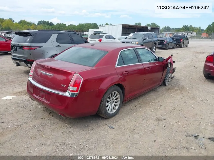 2014 Chrysler 300 VIN: 2C3CCAAG4EH206242 Lot: 40278972