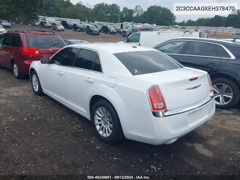 2014 Chrysler 300 VIN: 2C3CCAAGXEH378470 Lot: 40330601