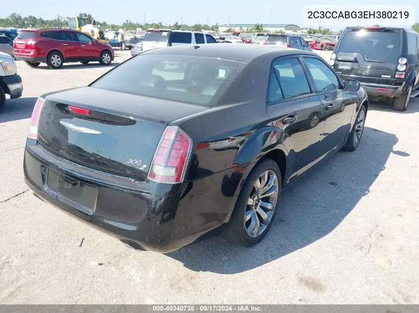 2014 Chrysler 300 S VIN: 2C3CCABG3EH380219 Lot: 40340735