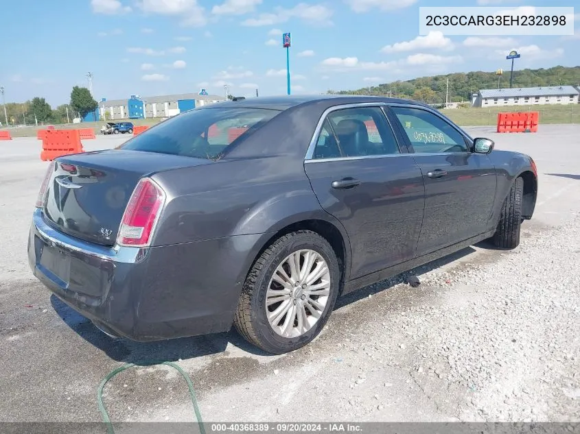 2014 Chrysler 300 VIN: 2C3CCARG3EH232898 Lot: 40368389