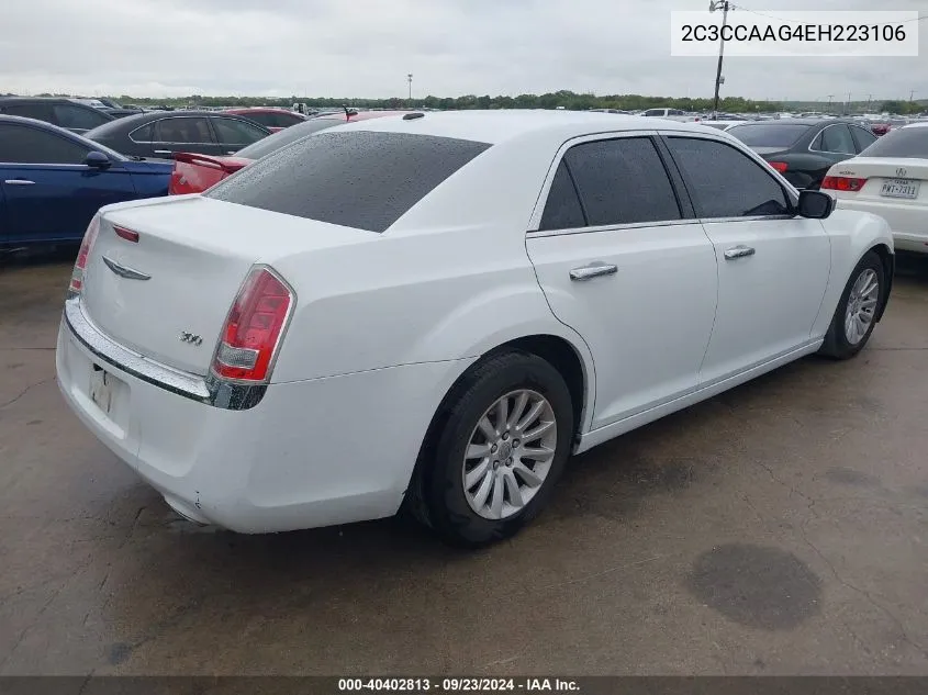 2014 Chrysler 300 VIN: 2C3CCAAG4EH223106 Lot: 40402813