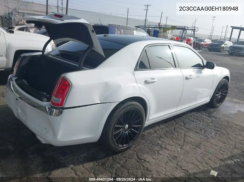 2014 Chrysler 300 VIN: 2C3CCAAG0EH180948 Lot: 40431204