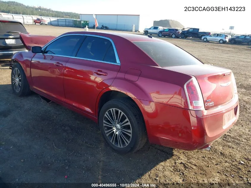 2C3CCAGG3EH143223 2014 Chrysler 300 300S