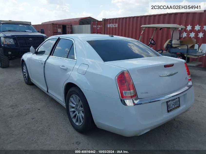 2014 Chrysler 300 VIN: 2C3CCAAG2EH354941 Lot: 40516442