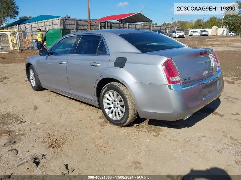 2014 Chrysler 300 VIN: 2C3CCAAG9EH119890 Lot: 40821358