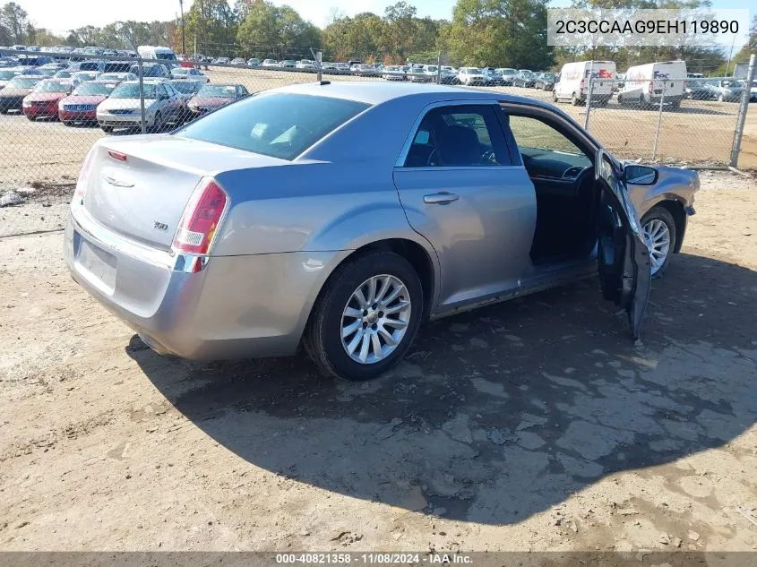 2014 Chrysler 300 VIN: 2C3CCAAG9EH119890 Lot: 40821358