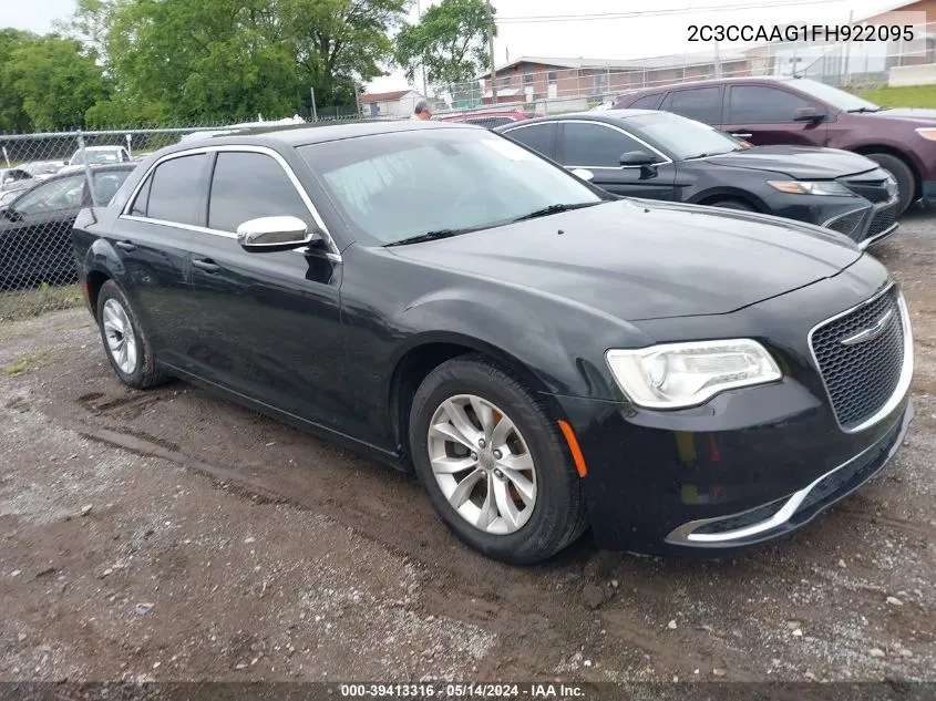 2015 Chrysler 300 Limited VIN: 2C3CCAAG1FH922095 Lot: 39413316