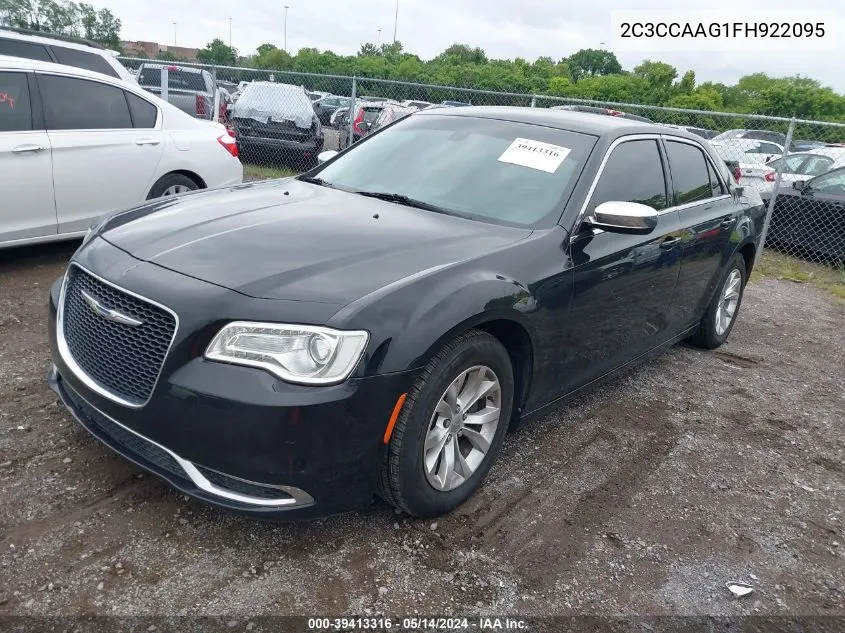 2015 Chrysler 300 Limited VIN: 2C3CCAAG1FH922095 Lot: 39413316