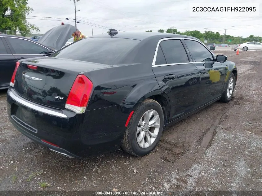 2015 Chrysler 300 Limited VIN: 2C3CCAAG1FH922095 Lot: 39413316