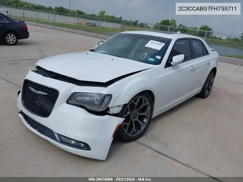 2015 Chrysler 300 S VIN: 2C3CCABG7FH755711 Lot: 39476989