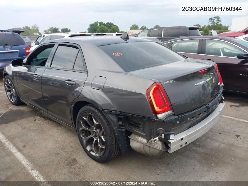 2015 Chrysler 300 300S VIN: 2C3CCABG9FH760344 Lot: 39828342