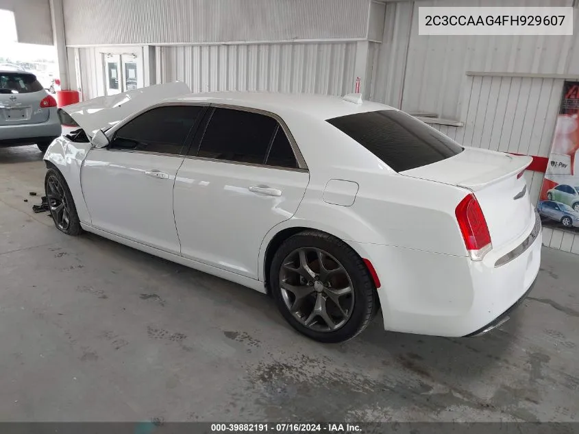 2015 Chrysler 300 Limited VIN: 2C3CCAAG4FH929607 Lot: 39882191