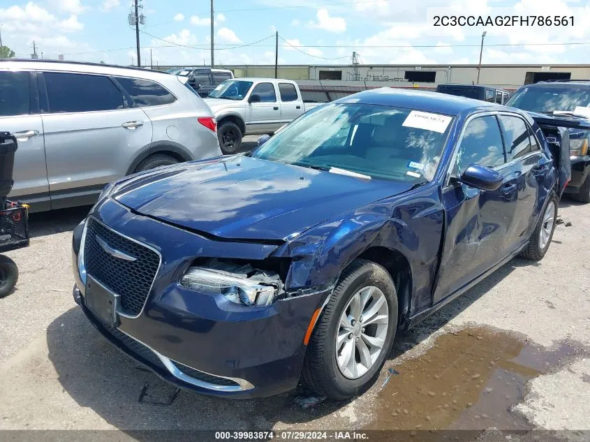 2015 Chrysler 300 Limited VIN: 2C3CCAAG2FH786561 Lot: 39983874