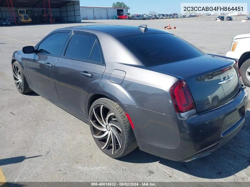 2C3CCABG4FH864451 2015 Chrysler 300 300S