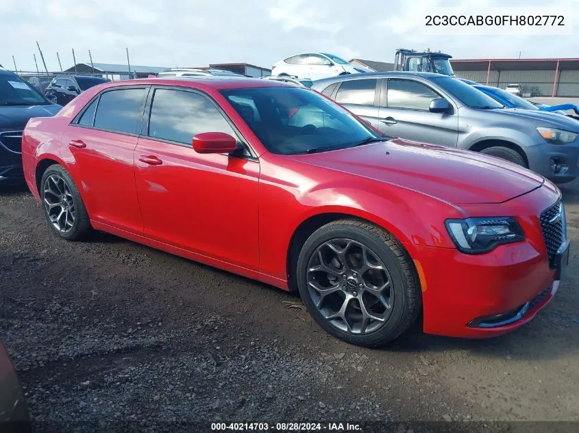 2C3CCABG0FH802772 2015 Chrysler 300 300S