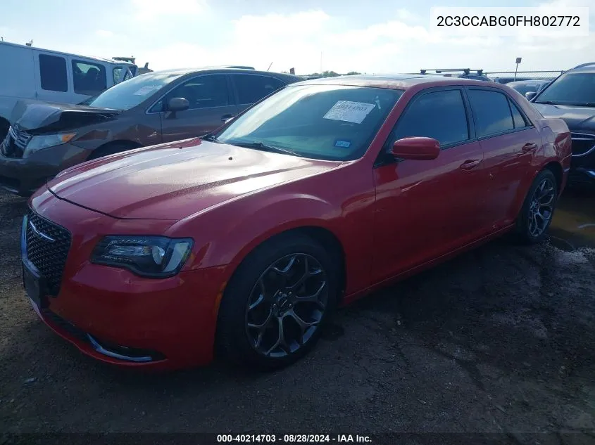 2C3CCABG0FH802772 2015 Chrysler 300 300S