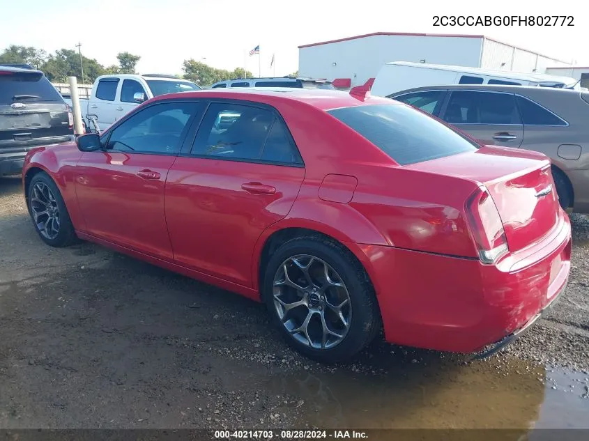 2C3CCABG0FH802772 2015 Chrysler 300 300S