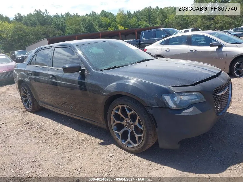 2C3CCABG1FH807740 2015 Chrysler 300 S