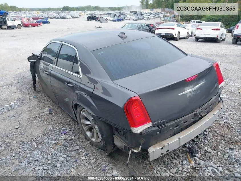 2015 Chrysler 300 Limited VIN: 2C3CCAAG8FH930355 Lot: 40264036