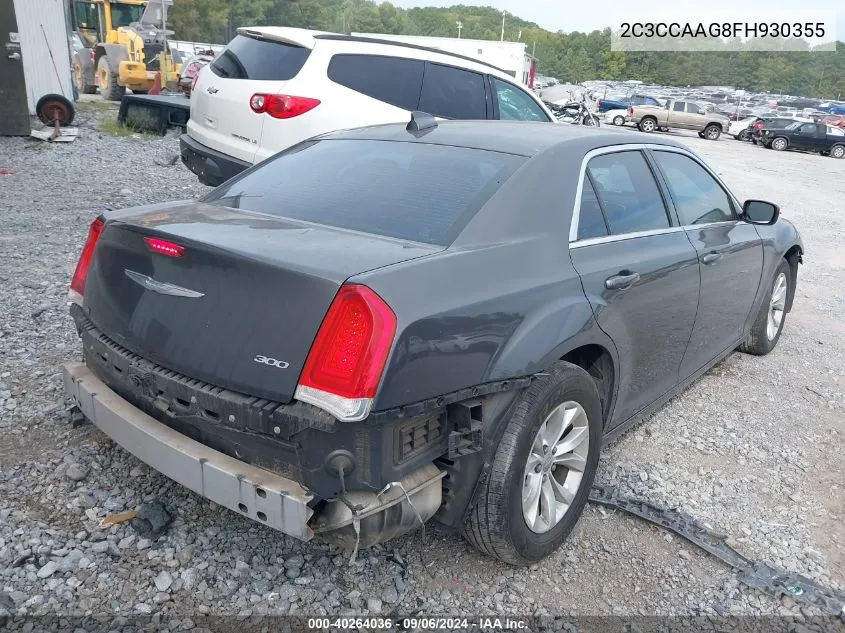 2015 Chrysler 300 Limited VIN: 2C3CCAAG8FH930355 Lot: 40264036