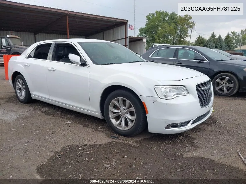 2015 Chrysler 300 Limited VIN: 2C3CCAAG5FH781225 Lot: 40284724