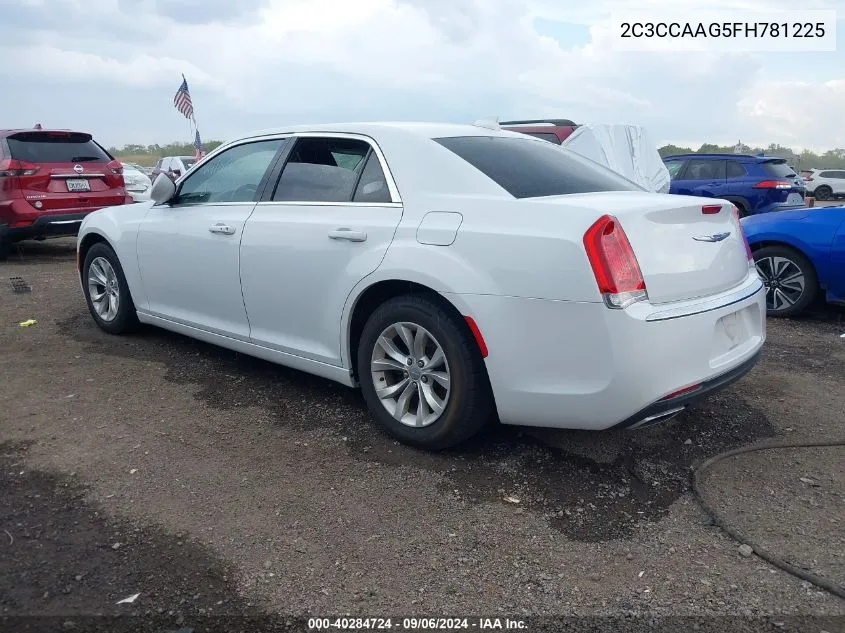 2C3CCAAG5FH781225 2015 Chrysler 300 Limited